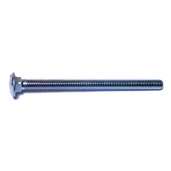 Midwest Fastener Carriage Bolt, Square Neck, 14 (Coarse), 6 in L, Steel, Zinc Plated, 25 PK 01132 - main